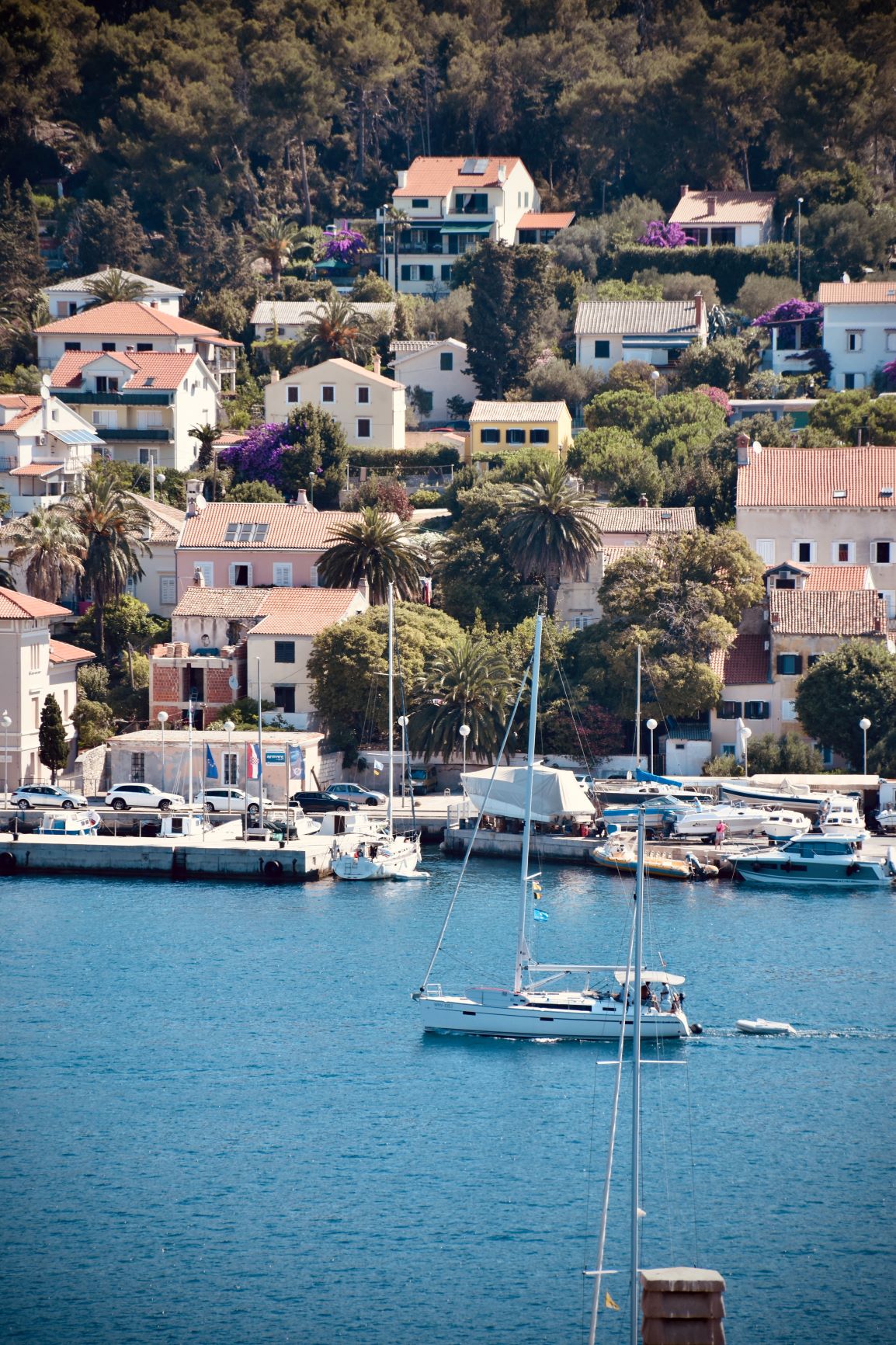 Segelschiff in Mali Losinj Kroatien